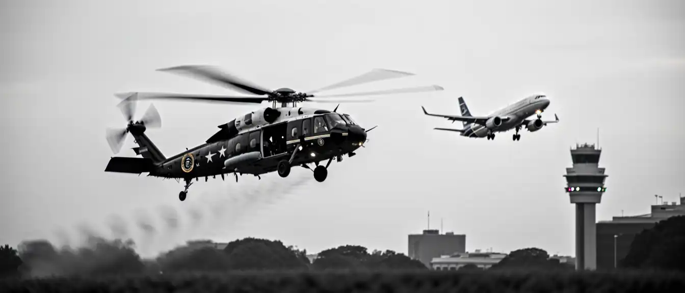 Опасная близость в небе Вашингтона: FAA проверяет инцидент с участием вертолета президента
