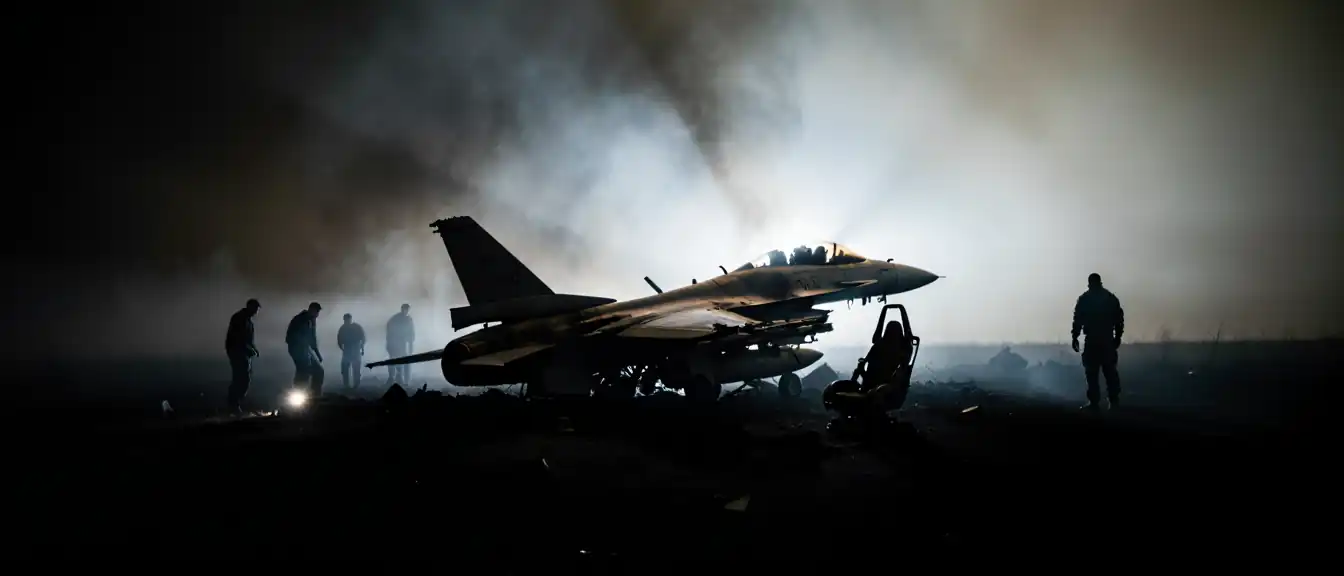 Катастрофа F-16: пилот спасся при аварии истребителя в небе над Украиной