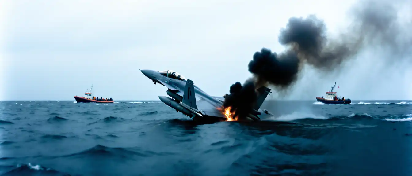 Авиакатастрофа в Ялове: турецкий F-16 рухнул в море после мощного взрыва