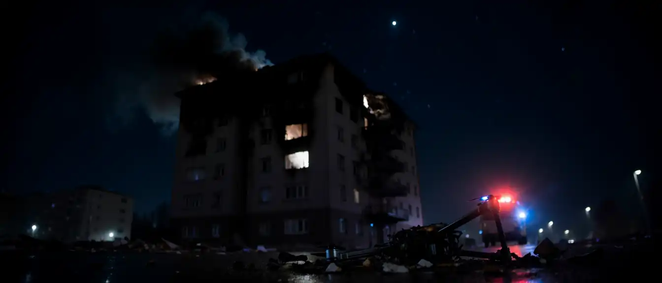 Ночной шквал беспилотников над Тульской областью: разрушения в жилом секторе и пожар на складе