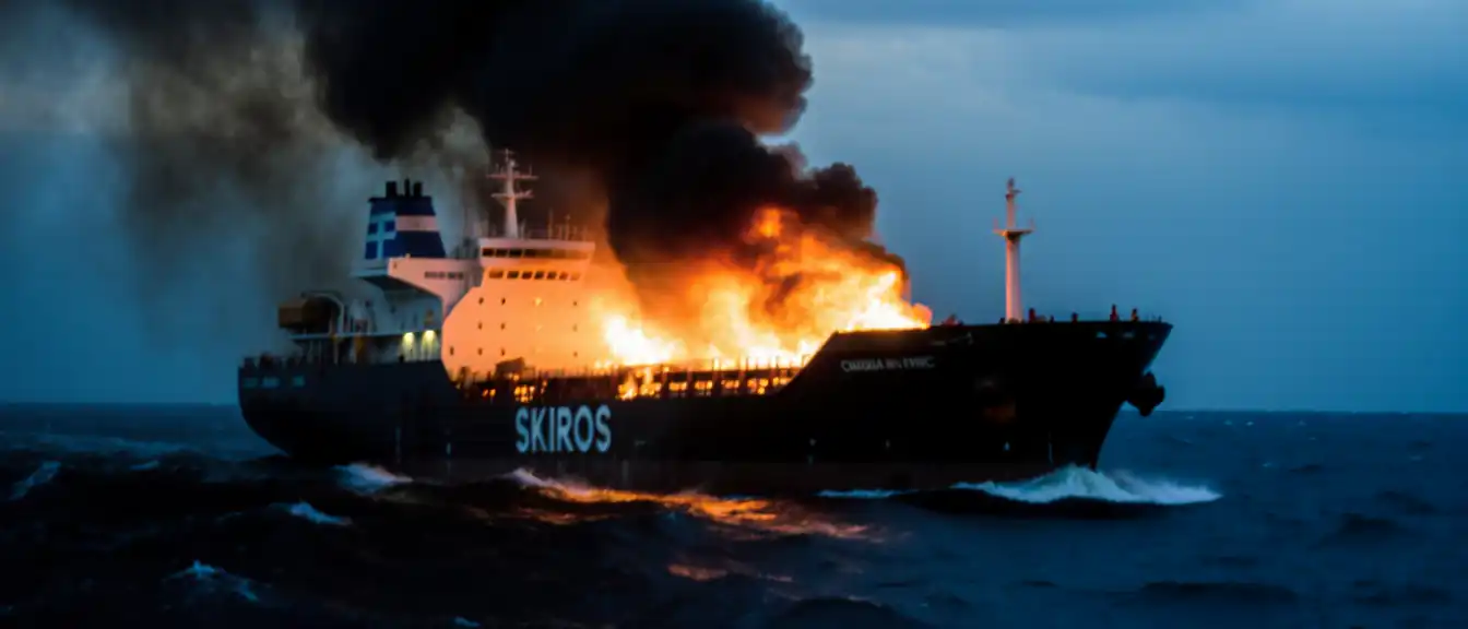 Огонь в Черном море: греческий танкер стал очередной целью дронов