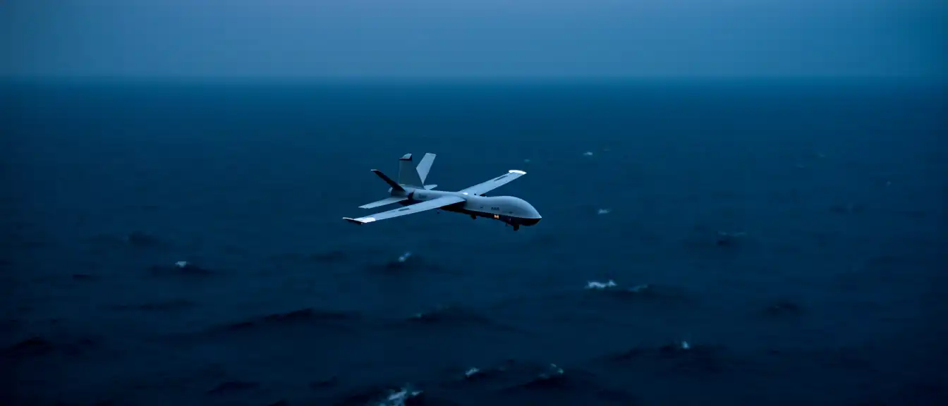 Итальянский беспилотник Northrop Grumman RQ-4D Phoenix зафиксирован над акваторией Черного моря
