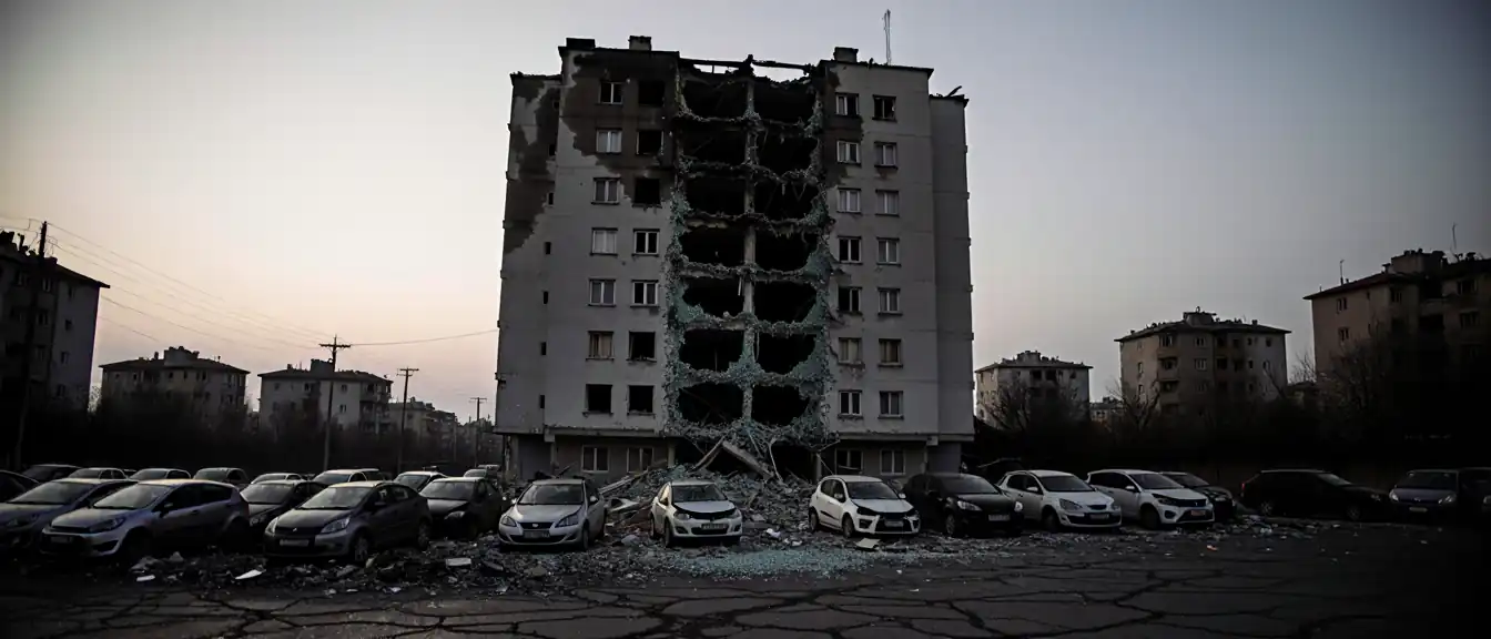 Последствия ночного налета на Севастополь: разрушения жилого фонда и десятки поврежденных авто
