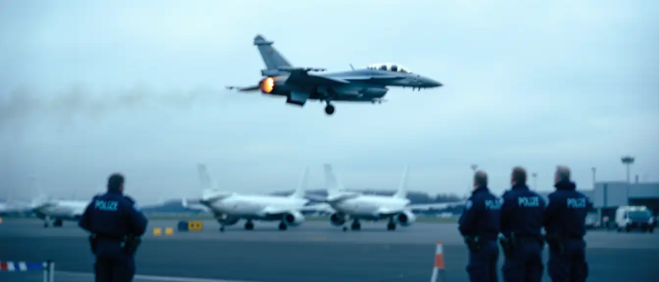 Сопровождение истребителями Eurofighter привело к временной приостановке работы аэропорта Нюрнберга