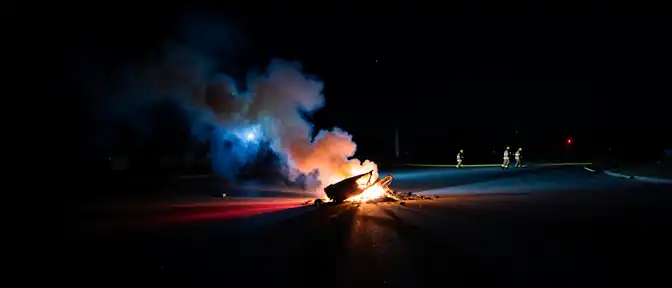 Ночной налет на Башкортостан: обломки беспилотника вызвали пожар в Салавате