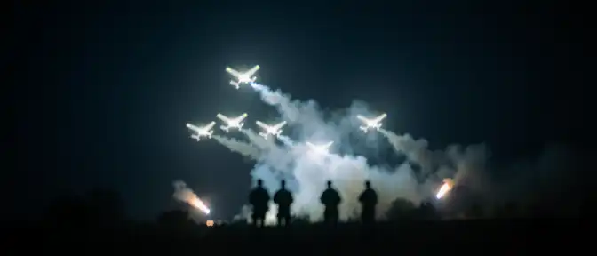 Ночная охота на дроны: в Херсонской области отражена массированная атака беспилотников