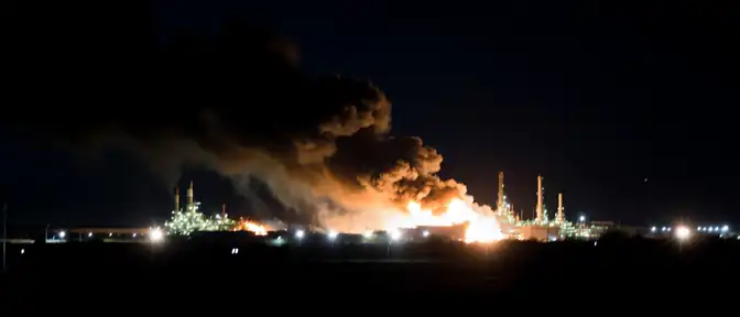 Огонь под прицелом дронов: Ильский НПЗ снова в эпицентре ночной атаки