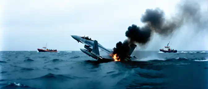 Авиакатастрофа в Ялове: турецкий F-16 рухнул в море после мощного взрыва
