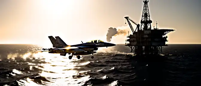 Перехват в Черном море: румынский F-16 ликвидировал беспилотник у газовой платформы