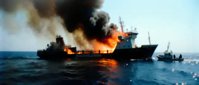 Огонь в Черном море: турецкое грузовое судно попало под удар беспилотников