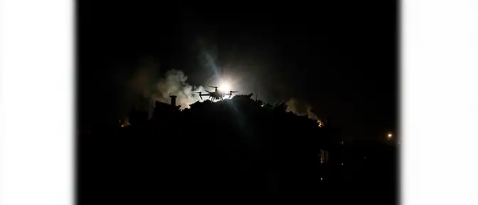 Осколки беспилотников атаковали Краснодарский край: пожары на складах и поврежденные жилые дома