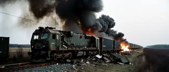 Точный удар по железной дороге: в Днепропетровской области уничтожен эшелон с техникой противника