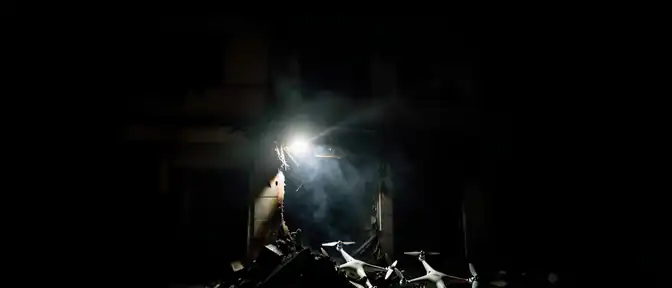 Ночной налет дронов на Энергодар привел к уничтожению местного кафе