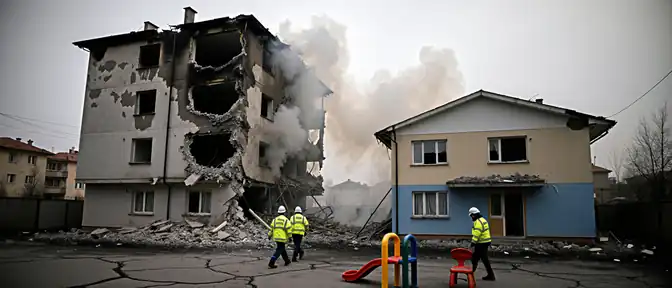 Последствия атаки беспилотника: в Севастополе под ударом оказались жилой дом и детский сад