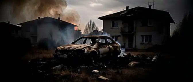 Последствия атаки БПЛА в Севастополе: повреждены жилой дом и транспорт