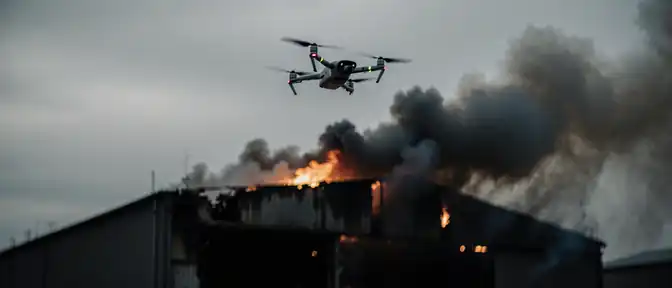 Российские FPV-дроны нанесли удар по складу в украинском городе Дубно